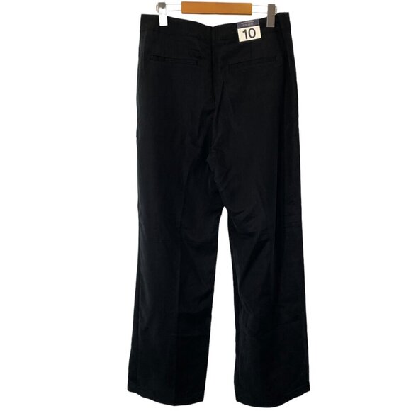 GAP Softsuit Trouser Pants Womens 10 Black High Rise/Waisted Work Classic New - Picture 2 of 8